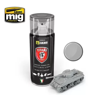 TITANS HOBBY LIGHT GREY MATT PRIMER 400 ML SPRAY