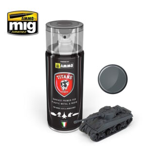 TITANS HOBBY PANZERGRAU MATT PRIMER 400 ML SPRAY