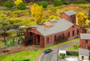 Faller 222113 - Locomotiefdepot-set locomotievenloods