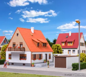 H0 Einfamilienhaus mit Terrasse, Garage undPergola