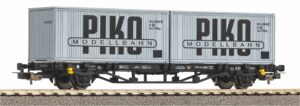 Piko 27709 Containertragwagen DR IV 2 x 20' Container "VEB PIKO" Tp. IV