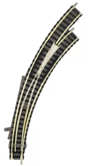 9169 Fleischmann 9169 - Right hand curved point for manual operation with current-conducting frog.