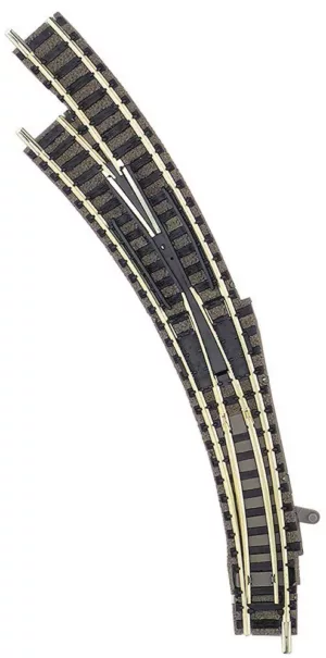 9174 Fleischmann 9174 - Left hand curved point for manual operation