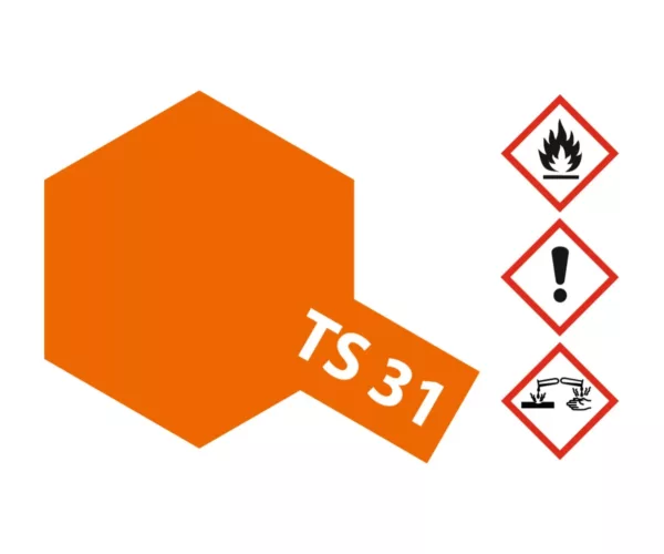 TS-31 Leuchtorange glänzend 100ml Spray