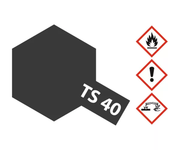 TS-40 Metallic Schwarz glänzend 100ml Spray
