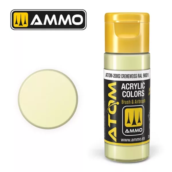 ATOM ACRYLIC COLOR CREMEWEISS RAL 9001