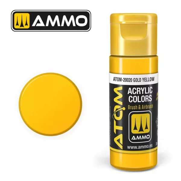 ATOM ACRYLIC COLOR GOLD YELLOW