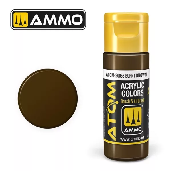 ATOM ACRYLIC COLOR BURNT BROWN