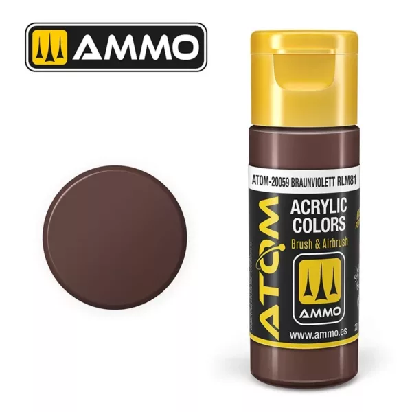 ATOM ACRYLIC COLOR BRAUNVIOLETT RLM81