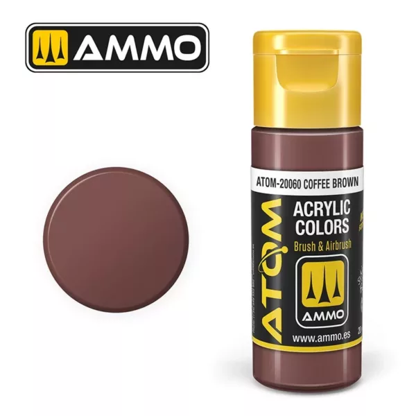 ATOM ACRYLIC COLOR COFFEE BROWN