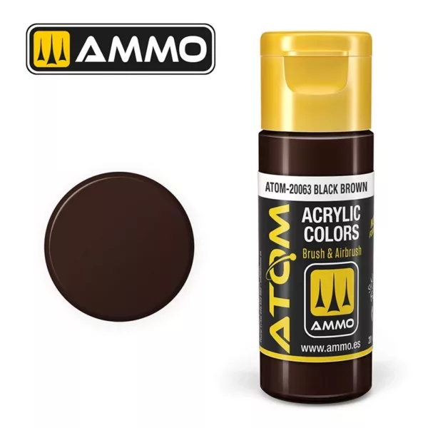ATOM ACRYLIC COLOR BLACK BROWN