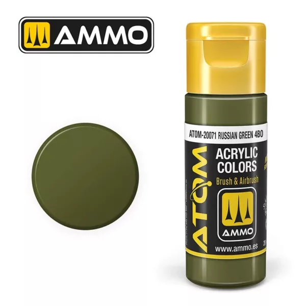 ATOM ACRYLIC COLOR RUSSIAN GREEN 4BO