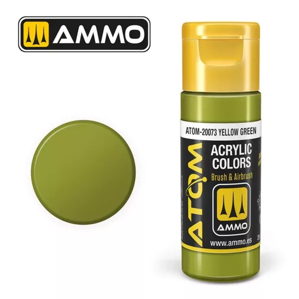ATOM ACRYLIC COLOR YELLOW GREEN