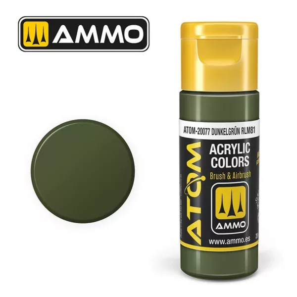 ATOM ACRYLIC COLOR DUNKELGRÜN RLM81