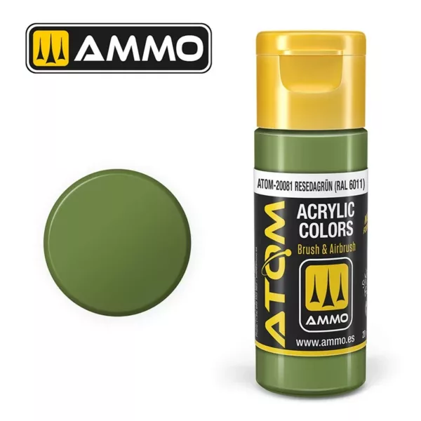 ATOM ACRYLIC COLOR RESEDAGRÜN RAL 6011