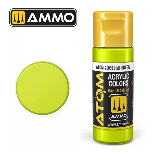 ATOM ACRYLIC COLOR LIME GREEN