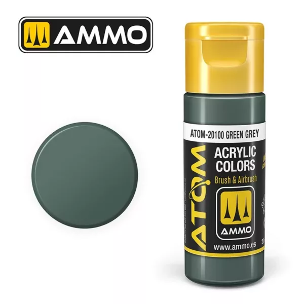 ATOM ACRYLIC COLOR GREEN GREY