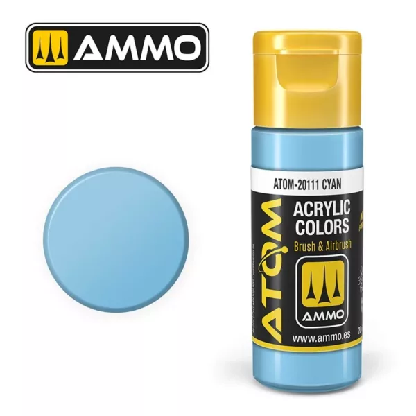 ATOM ACRYLIC COLOR CYAN