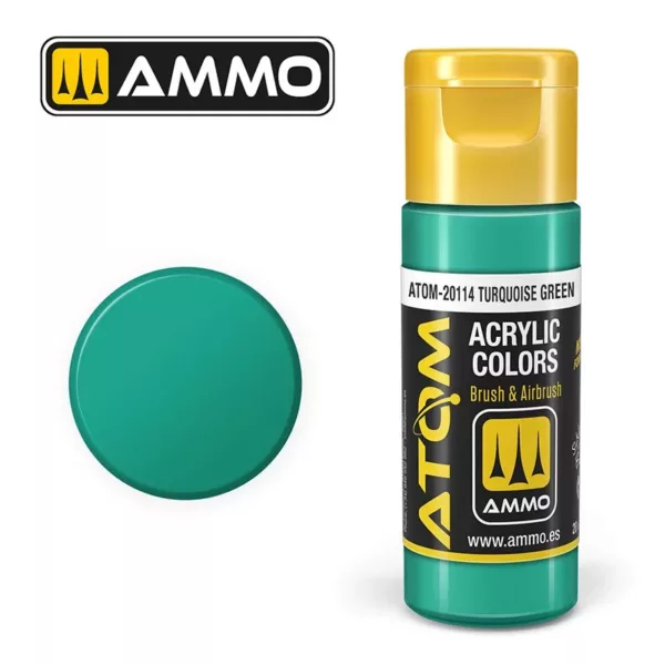 ATOM ACRYLIC COLOR TURQUOISE GREEN