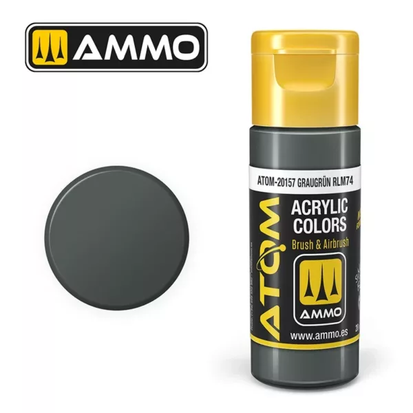 ATOM ACRYLIC COLOR GRAUGRÜN RLM74