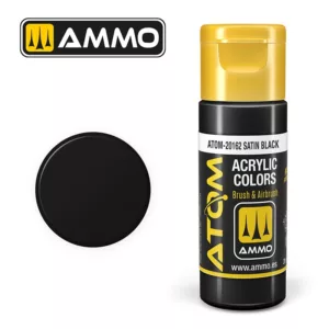 ATOM ACRYLIC COLOR SATIN BLACK