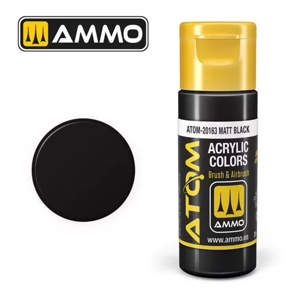 ATOM ACRYLIC COLOR MATT BLACK