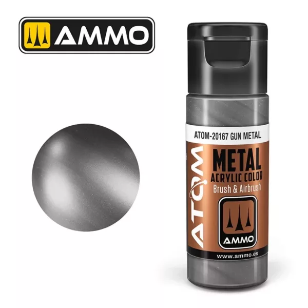 ATOM ACRYLIC METALLIC GUN METAL