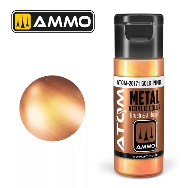 ATOM ACRYLIC METALLIC GOLD PINK