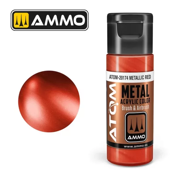 ATOM ACRYLIC METALLIC RED