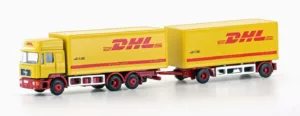 1/160 MAN F90 3-ACHS KOFFER-HÄNGERZUG DHL