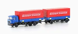 1/160 MAN F90 3-ACHS W.PRITSCHEN-HÄNGERZUG WINNER