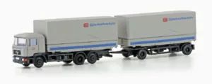 1/160 MAN F90 3-ACHS W.PRITSCHEN-HÄNGERZUG DB
