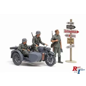 1/35 Duitse KS600 Motorfiets & Zijspan