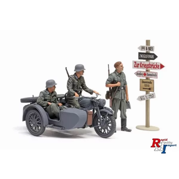 1/35 Duitse KS600 Motorfiets & Zijspan