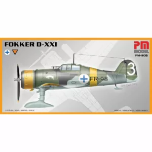 Fokker D-XXI with ski's
