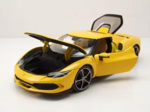 bburago-ferrari-296-gtb-2023-yellow-118-modell-279535 Ferrari 296 GTB 2023 Geel