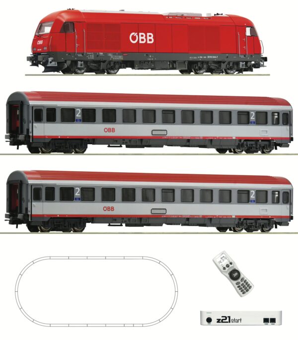 Roco 5110005 z21 start Digitalset: Diesellokomotive Rh 2016 mit Schnellzug, ÖBB