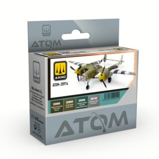 ATOM ACR. PAINT SET USAAF WWII COLORS