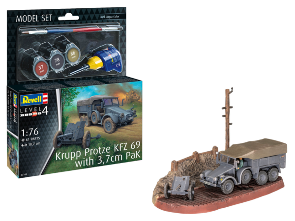 Model Set Krupp Protze Kfz 69 with 3.7cm Pak