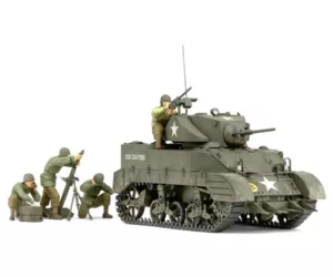 1/35 US Light Tank M5A1 met 4 figuren