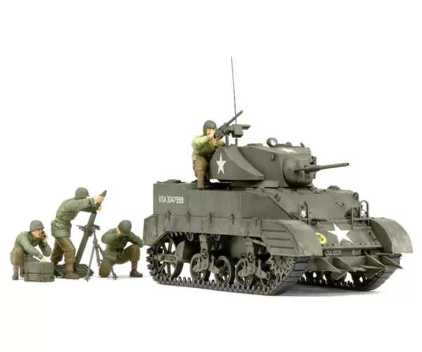 1/35 US Light Tank M5A1 met 4 figuren