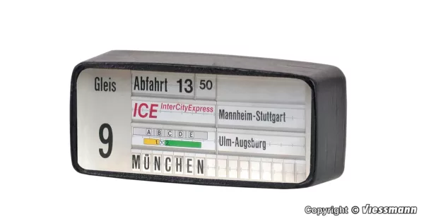 H0 Zugzielanzeiger mit LED-Beleuchtung