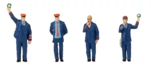 1/87 FIGUREN-SET MET SOUND SPOORWEGPERS. CONDUCTEUR