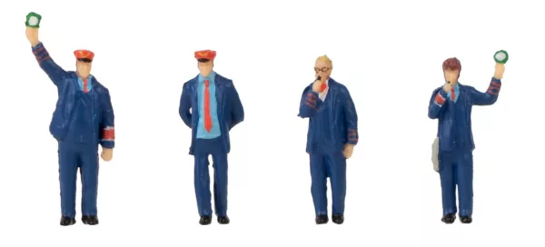 1/87 FIGUREN-SET MET SOUND SPOORWEGPERS. CONDUCTEUR