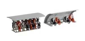 1/87 FIETSENREKKEN MET FIETSEN 2 STUKS