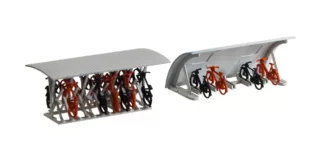 1/87 FIETSENREKKEN MET FIETSEN 2 STUKS