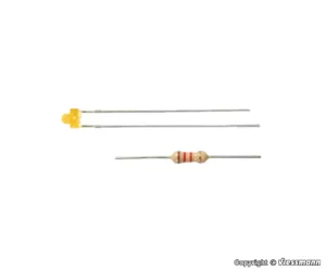 LED gelb 1,8 mm, inkl. Vorwiderstande, 3 Stuck