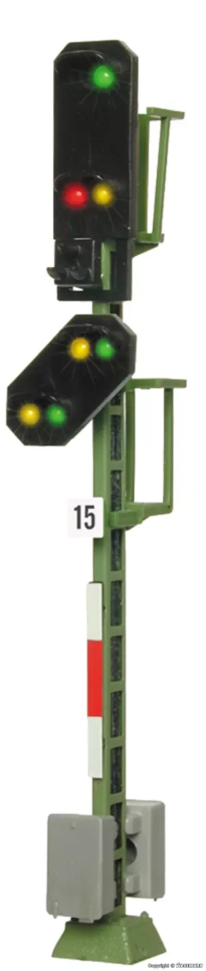 H0 Licht-Einfahrsignal mit Vorsignal