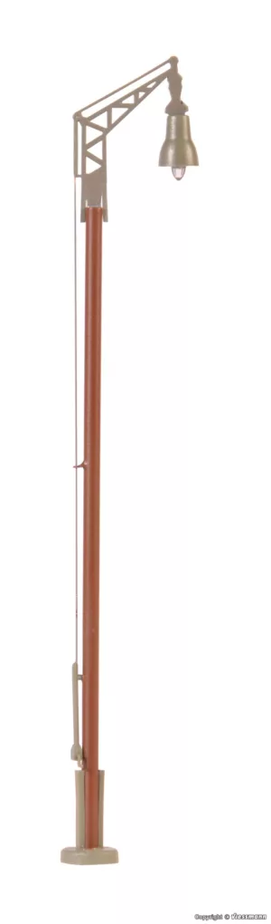 H0 Holzmastleuchte DDR-Reichsbahn mit Holzmast