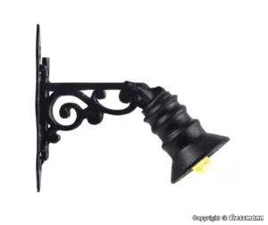 H0 Wandlaterne, LED warmweiss